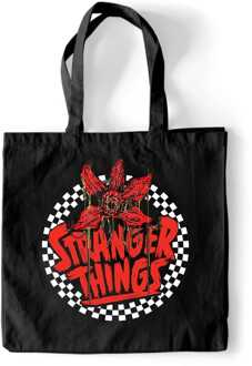 Stranger Things Tote Bag Checkered Circle