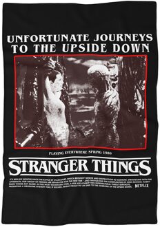 Stranger Things Unfortunate Journeys To The Upside Down Fleece Blanket - L