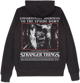 Stranger Things Unfortunate Journeys To The Upside Down Hoodie - Black - L