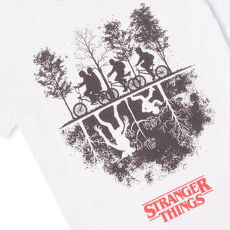 Stranger Things Upside Down Women's T-Shirt - White - XXL Wit