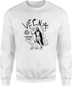 Stranger Things Vecna Tattoo Sweatshirt - Wit - XL - Wit