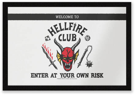 Stranger Things Welcome To The Hellfire Club Deurmat