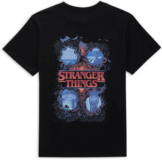 Stranger Things x Alex Hovey Logo Four Seasons Men's T-Shirt - Black - S - Zwart