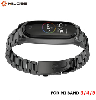 Strap For Xiaomi Mi Band 3 4 5 Metal Magnetic Correa Mi Band 5 Miband4 Opaska Mi Band 4 Bracelet NFC Wrist Screwless Stainless