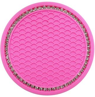 Strass Auto Water Cup Fles Houder Anti-Slip Mat Pad Silicagel Antislip Auto Mat Voor Mini cooper Auto Interieur Accessoires 07