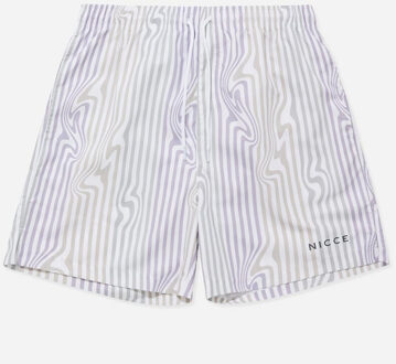 Strata Heren Wit/Lila Zwemshort Veelkleurig - L