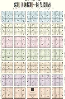 Stratier XL Spelposter - SUDOKU-MANIA -  Dieter Coppens, Tom Suykens (ISBN: 9789492533715)