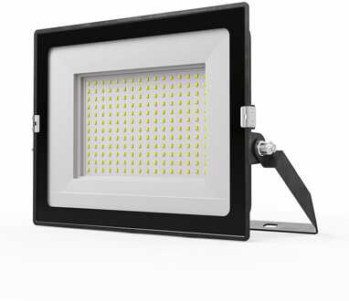 Stratos - LED Breedstraler 150 Watt 13120 Lumen - 4000K Neutraal wit licht - IP65 waterdicht - 15cm Kabel - Schijnwerper Zwart