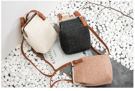 Straw bags for woman Shell handbags Clip Shoulder Crossbody Bag Woven Summer Bohemia Beach Purses 2020 New Sac de paille