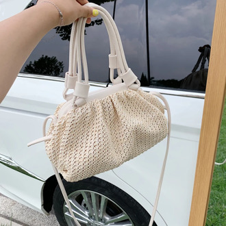 Straw Woven Cloud Bags For Women 2020 Summer Seaside Holiday Handbag Shoulder Bag Fashion Woven Beach Crossbody Bag Female
