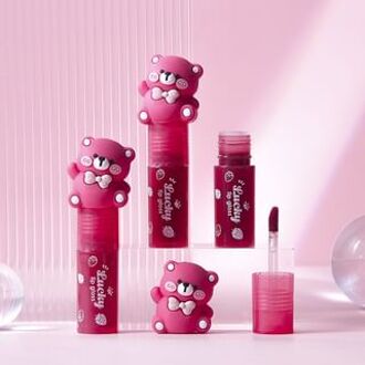Strawberry Bear Water Light Mirror Lip Gloss - 4 Colors 625# Sweet Cocoa - 3.6g