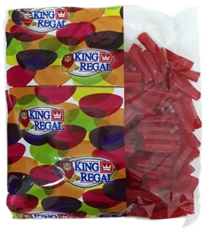 Strawberry flavor crooked Tacos, bag 500gr King Regal