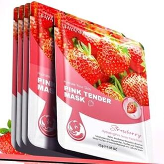 Strawberry Hydrating Pink Tender Facial Mask #Mask