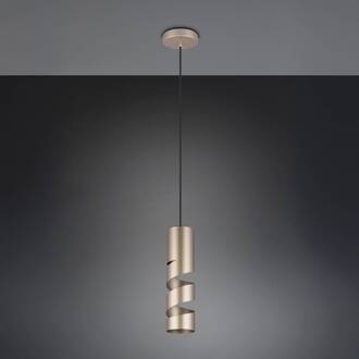 Stream hanglamp, bruin, Ø 8 cm, metaal, GU10 koffiebruin