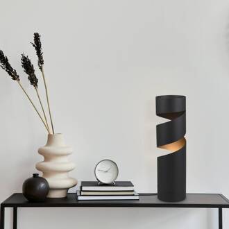 Stream tafellamp, zwart, hoogte 35 cm, metaal, GU10