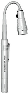 Strech uitschuifbare zaklamp torch Zilver - One size