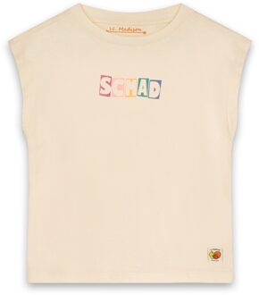 Street Called Madison Meisjes t-shirt - Happy - Off wit - Maat 164