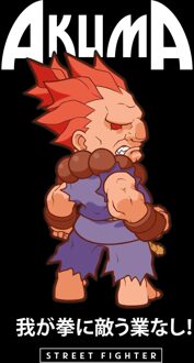 Street Fighter Akuma Unisex T-Shirt - Black - L - Zwart