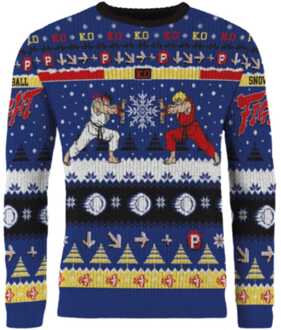 Street Fighter Christmas Sweater Ryu & Ken Size XL