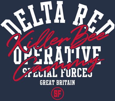 Street Fighter Delta Red Operative Hoodie - Navy - M - Navy blauw