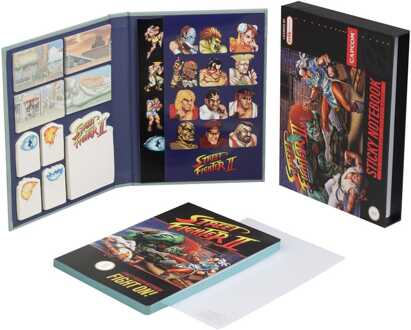 Street Fighter Premium Notebook with Sticky Notes and Cover A5