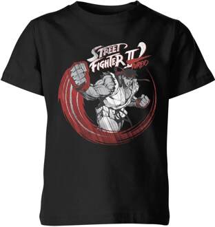Street Fighter RYU Sketch Kids' T-Shirt - Black - 110/116 (5-6 jaar) Zwart