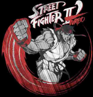 Street Fighter RYU Sketch Men's T-Shirt - Black - 3XL Zwart