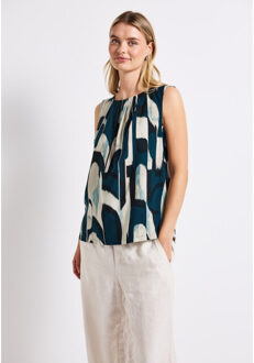 Street One a345893 ltd qr blousetop - maat 38 Blauw