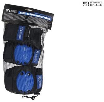 Street Runner skate beschermset blauw 6-delig