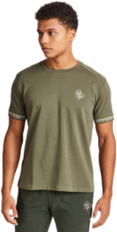 Street T-shirts Heren - Groen - Maat S - Katoen Jersey Green