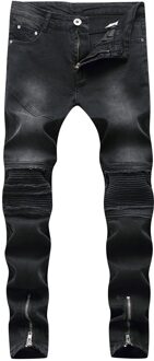 Streetwear Knie Gescheurde Skinny Jeans Denim Mannen Broek Casual Broek Straat Kleding Denim Man Kleding