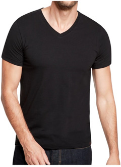 Strellson Basic V-Hals T-Shirt 2-Pack Strellson , Black , Heren - 2XL