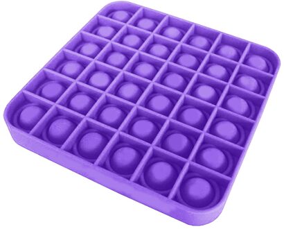 Stress Reliever Push Bubble Fidget Zintuiglijke Speelgoed Autisme Speciale Behoeften Stress Reliever Zachte Squeeze Speelgoed Chidren Christmas #40 paars