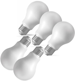 Stressbal - 5x - lampbolletje - gloeilamp - 10 cm - knijpballetje