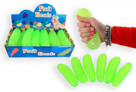 stressbal komkommer 14 cm groen