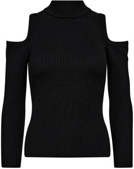 Stretch basic top Balin  zwart - S,M,XL,