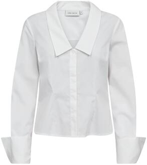 Stretch blouse Poppi  wit