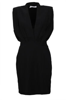 Stretch gedrapeerde jurk Legance  zwart - XS,S,M,L,XL,