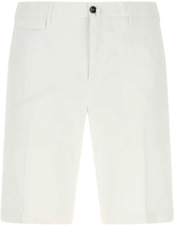 Stretch katoenen Bermuda shorts PT Torino , White , Heren - 2Xl,Xl,L,M