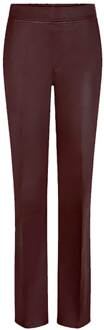 Stretch leren broek Lova  bordeaux - 36,38,40,42,
