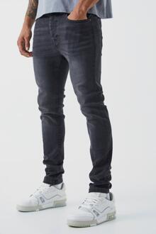Stretch Skinny Jeans, Charcoal - 32R