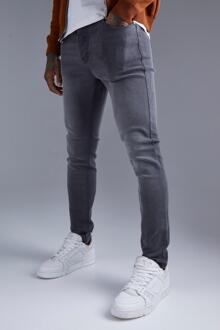 Stretch Skinny Jeans, Dark Grey - 32R