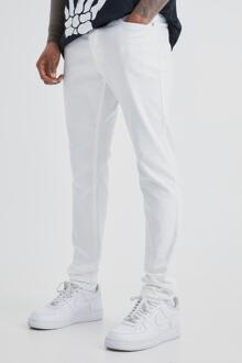 Stretch Skinny Jeans, White - 28R