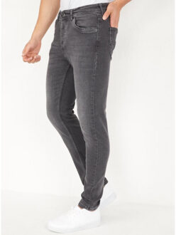 Stretch spijkerbroek regular fit jeans Grijs - 31