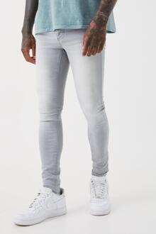 Stretch Super Skinny Jeans, Ice Grey - 36R