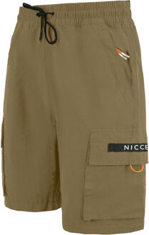 Stretch Taille Beige Heren Reflecterende Meru Cargo Shorts 211 1 06 05 0336