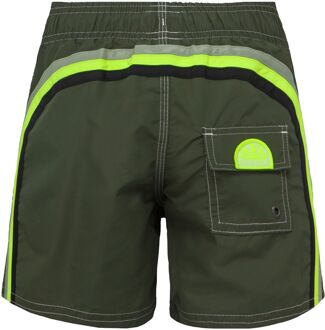 Stretch Waist Zwemshort Heren groen - zwart