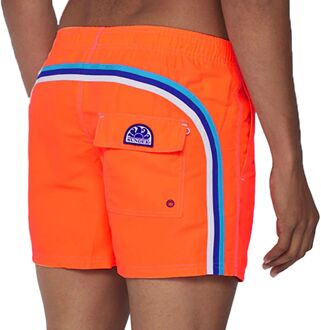 Stretch Waist Zwemshort Heren oranje - blauw - licht blauw - XXL