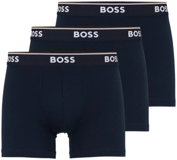 Stretchkatoenen Boxer Briefs 3-Pack Boss , Blue , Heren - S