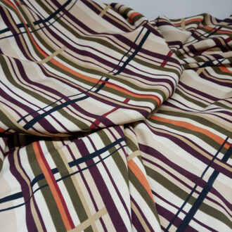 Stretchy chiffon streep poly DIY stof voor jurk blouse jurk gekwalificeerde 100*150 cm 3